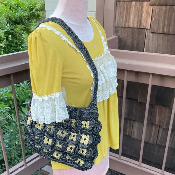 Beauty Ballet design gold cotton stretch victorian poet cream lace ruffles Med. - Picture 12 of 14